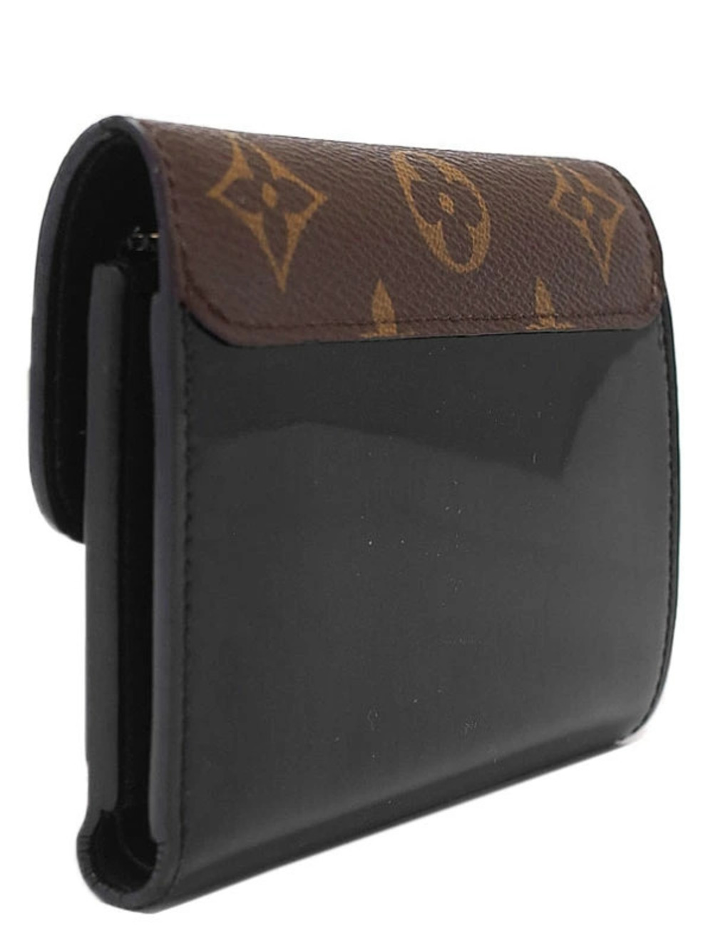 Louis Vuitton Cherrywood Compact Tri Monogram Wallet Portefeuille fold Brown